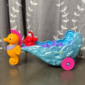 Little People Seahorse Carriage Playset - Blue, Orange, Pink